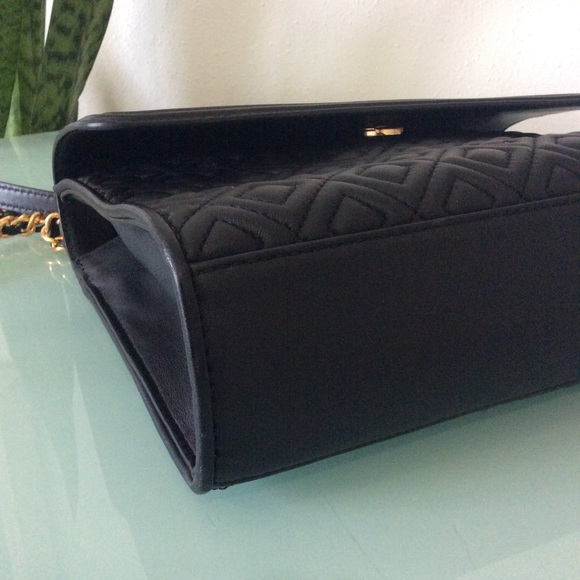 Authentic Tory Burch Black Large Fleming Convertible Shoulder Bag Crossbody - Picture 12 of 16